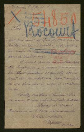 Expediente de Hugues de Rocourt