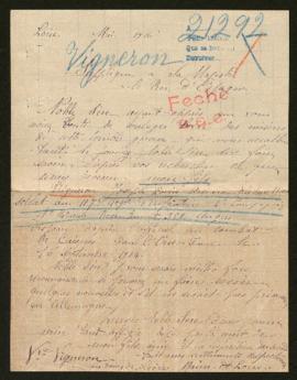 Expediente de Joseph Louis Arsène Vigneron