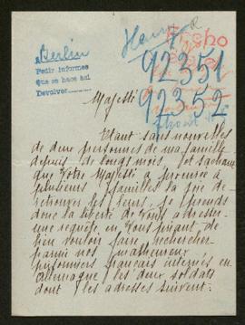 Expediente de Robert Henri y Emile Marie Henri Prot