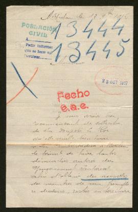 Expediente de madame veuve Ricq Trolin y la familia Ricq Capelle