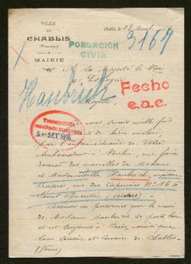 Expediente de madame y mademoiselle Haubrich