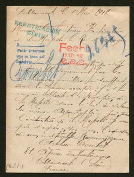 Expediente de la familia Crombet-Moreau