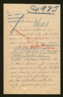 Expediente de Raoul Vaas