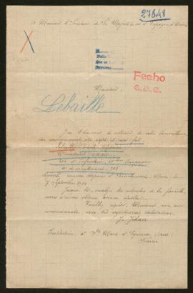 Expediente de Emile Alphonse Lebailly