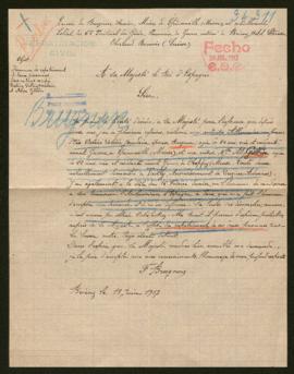 Expediente de Victoire Valérie Brugnon Jourdain y Alice Gilbin