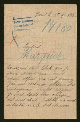 Expediente de Eugène Marie Mathurin Marquer