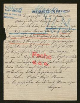 Expediente de Alois Mayer