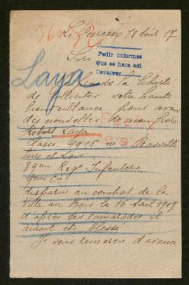 Expediente de Robert Laya