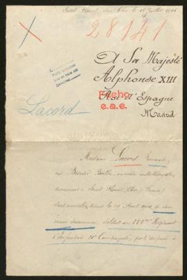 Expediente de Fernand Lacord