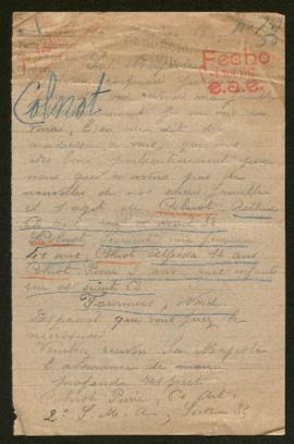 Expediente de Arthur Colnot y la familia Colnot-Seronart