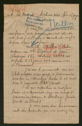 Expediente de Célestin Drillon