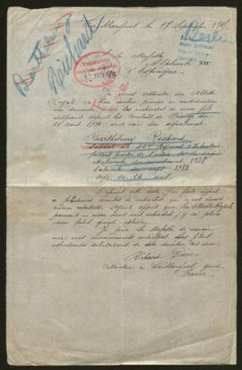 Expediente de Barthélemy Richard