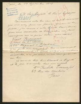 Expediente de Ferdinand Tissot