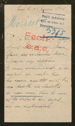 Expediente de Charles Emile Morisot