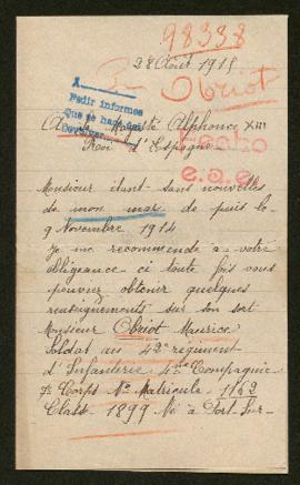 Expediente de Maurice Obriot