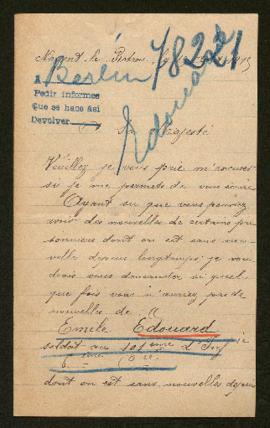 Expediente de Emile Edouard