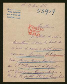 Expediente de Victor-François-Marie Le Cozannet