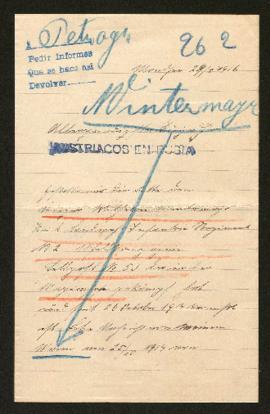 Expediente de Wilhelm Wintermayr