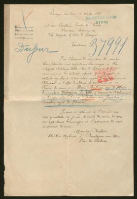 Expediente de la familia Dufour Cuvelier