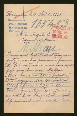 Expediente de Moïse Milhau