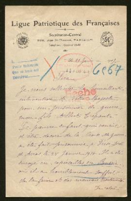 Expediente de Albert Emmanuel Jean Crépant