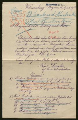 Expediente de Leonhard Kuehnlein y Karl Kuehnlein
