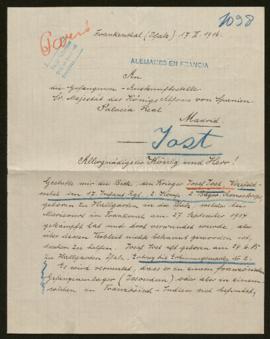 Expediente de Josef Jost