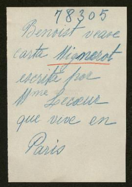 Expediente de Henri Benoist