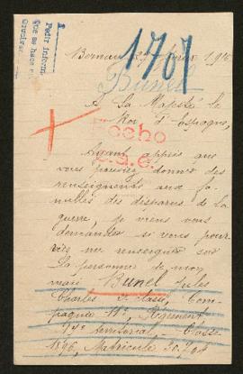 Expediente de Jules Charles Bunel