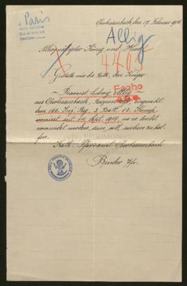 Expediente de Ludwig Allig