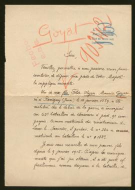 Expediente de Ulysse Felix Maurice Goyat