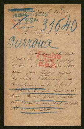 Expediente de la familia Pierroux Thiry