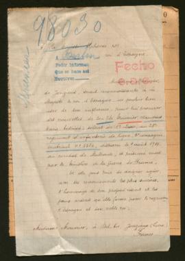 Expediente de Claudius Marie Antoine Mounier