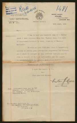 Expediente de Mordaunt L. Reid