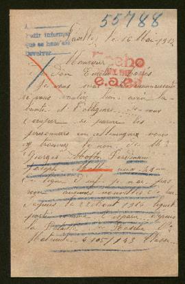 Expediente de Georges Ferdinand Joseph Motte