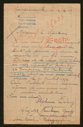 Expediente de Lucien Debray