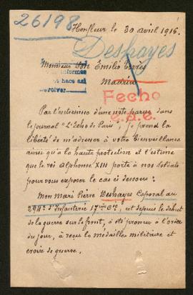 Expediente de Pierre Deshayes