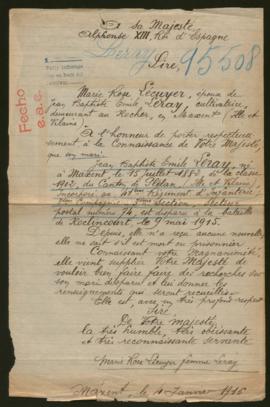 Expediente de Jean Baptiste Emile Leray