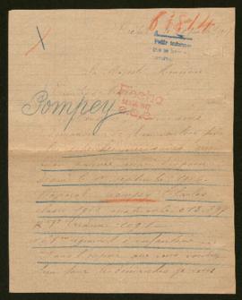 Expediente de Charles Pompey