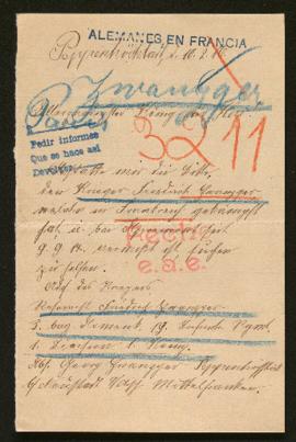 Expediente de Friedrich Zwanger