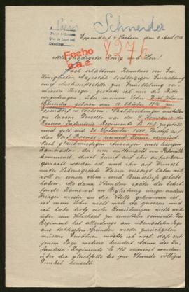 Expediente de Erich Johannes Schneider