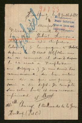 Expediente de François Gabriel