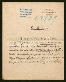 Expediente de Paul Gabriel Marie Pérégrin Lasternas