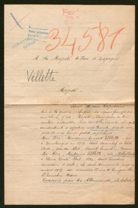 Expediente de la familia Villette Charly