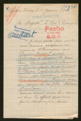 Expediente de monsieur Oudart