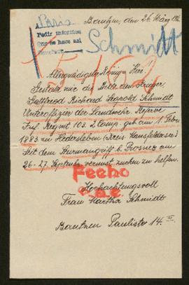 Expediente de Richard Leopold Schmitt