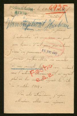 Expediente de la familia Vanstiphout-Hubeau