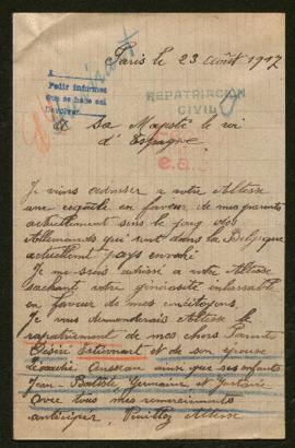 Expediente de la familia Estievnart-Ansseau