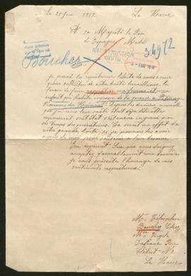 Expediente de madame Tèlèsphor Bouchez