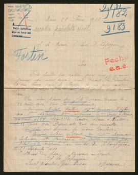 Expediente de Robert Fortin, Leon Loyaut y Prosper Suondet